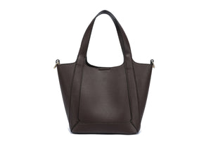 Kate Hill - KH2653 Cindy - Large 2 Handle Shoulder Tote - Coffee
