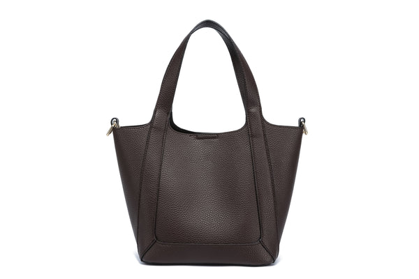 Kate Hill - KH2653 Cindy - Large 2 Handle Shoulder Tote - Coffee
