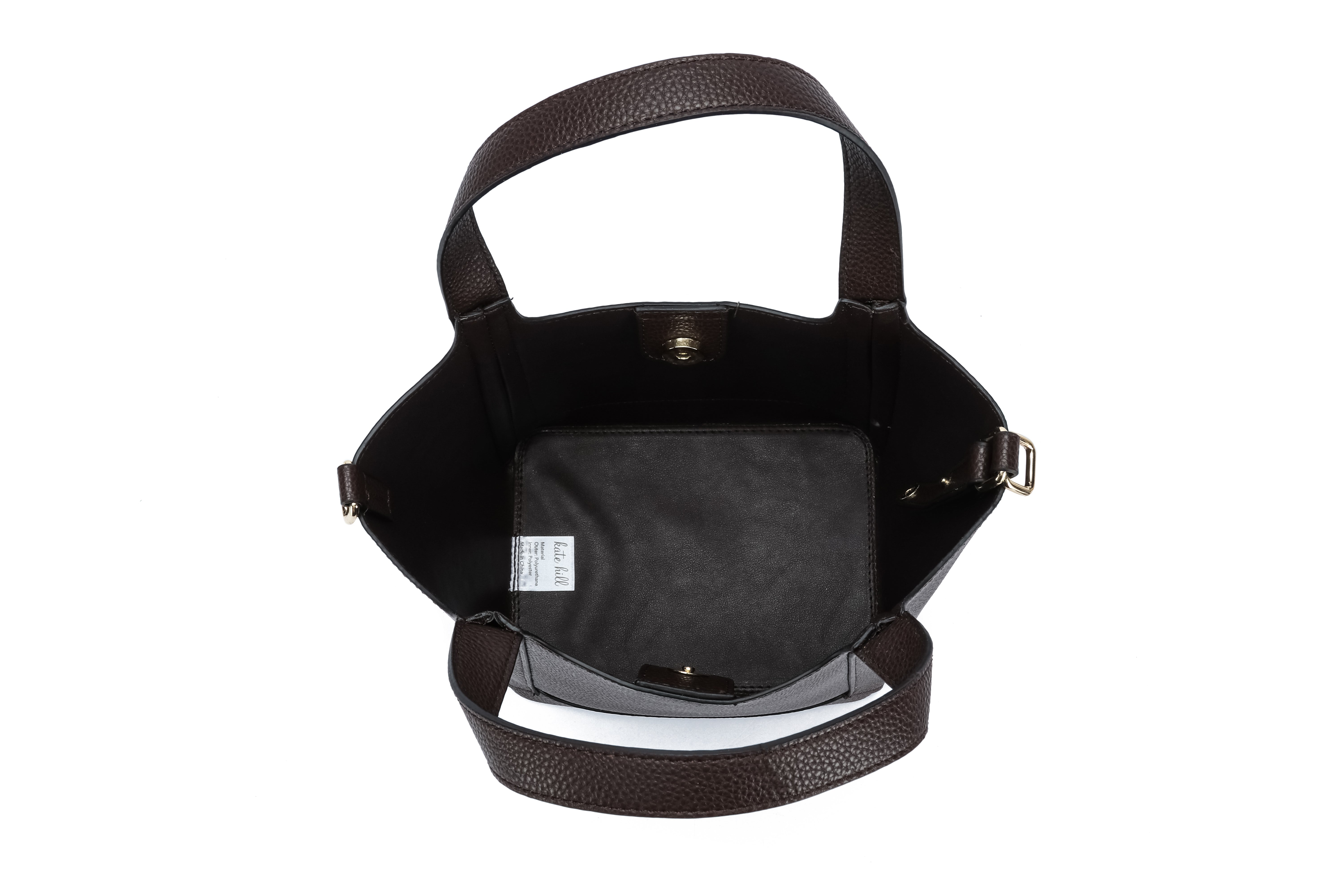 Kate Hill - KH2653 Cindy - Large 2 handle shoulder tote - Coffee