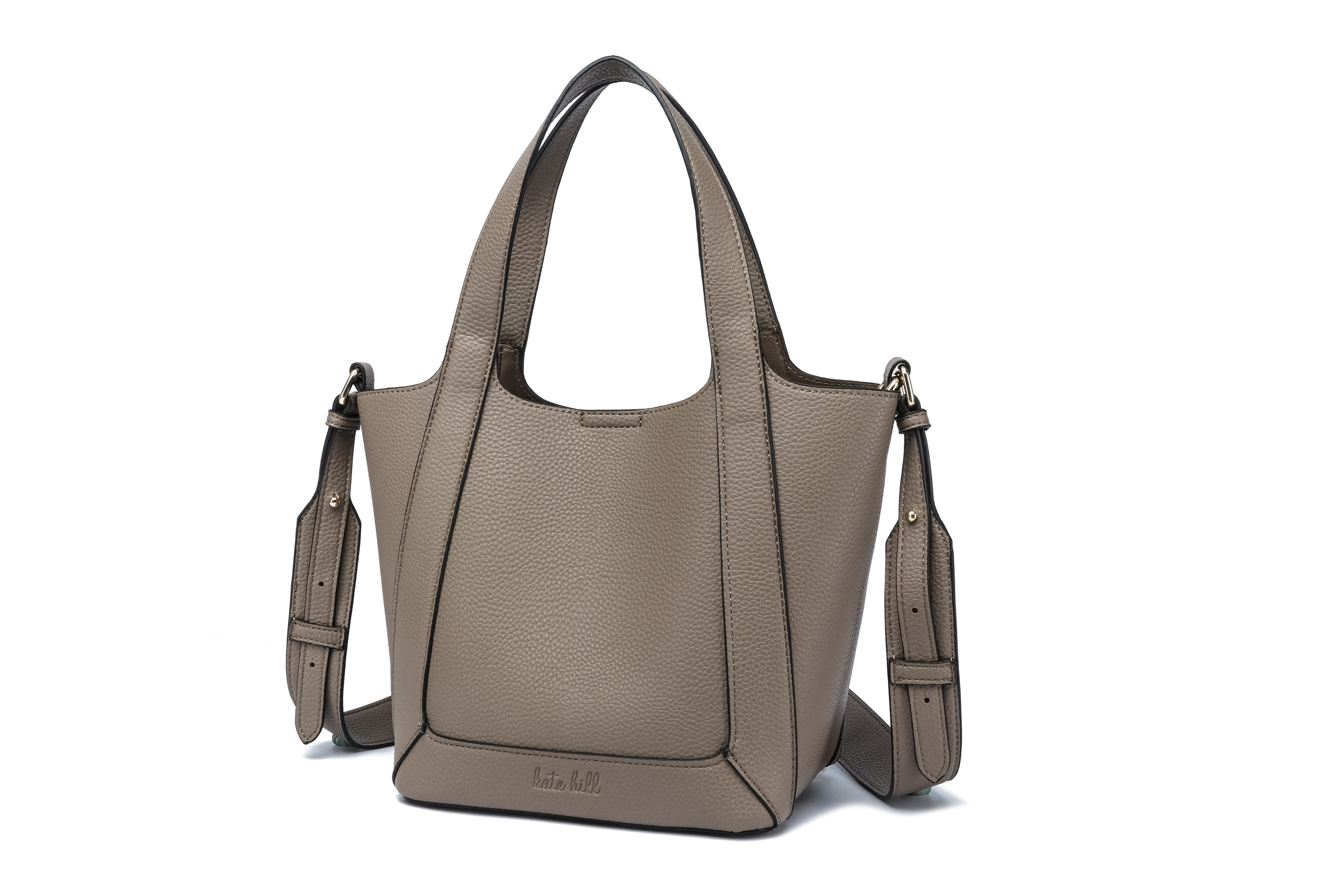 Kate Hill - KH2653 Cindy - Large 2 handle shoulder tote - Taupe