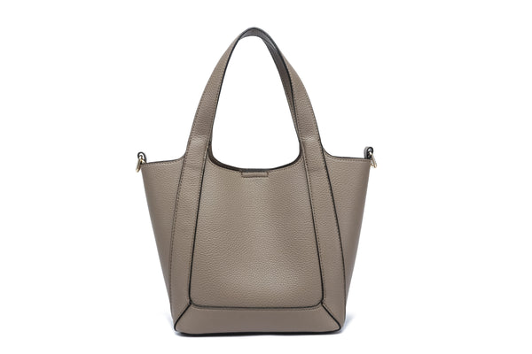 Kate Hill - KH2653 Cindy - Large 2 Handle Shoulder Tote - Taupe
