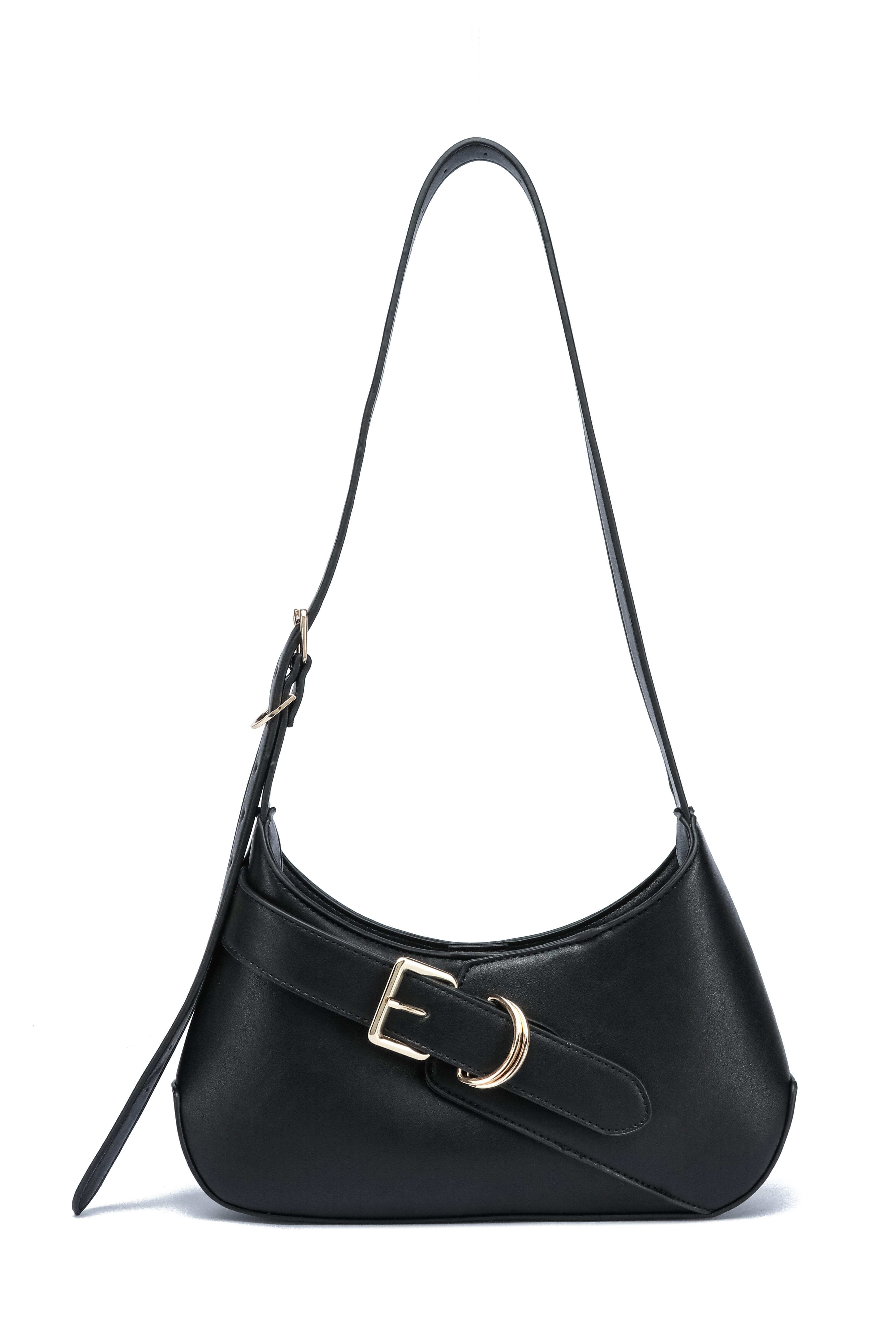 Kate Hill - KH2654 Cora Buckle shoulder ziptop - Black