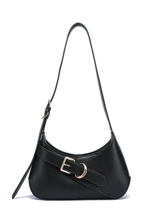Kate Hill - KH2654 Cora Buckle Shoulder Ziptop - Black