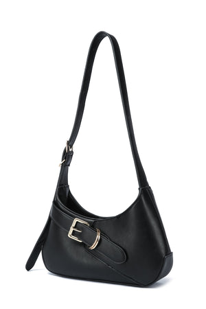Kate Hill - KH2654 Cora Buckle Shoulder Ziptop - Black