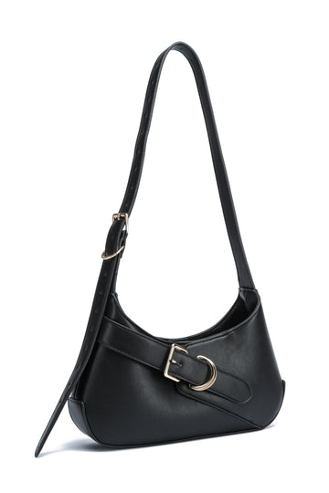 Kate Hill - KH2654 Cora Buckle shoulder ziptop - Black - 0