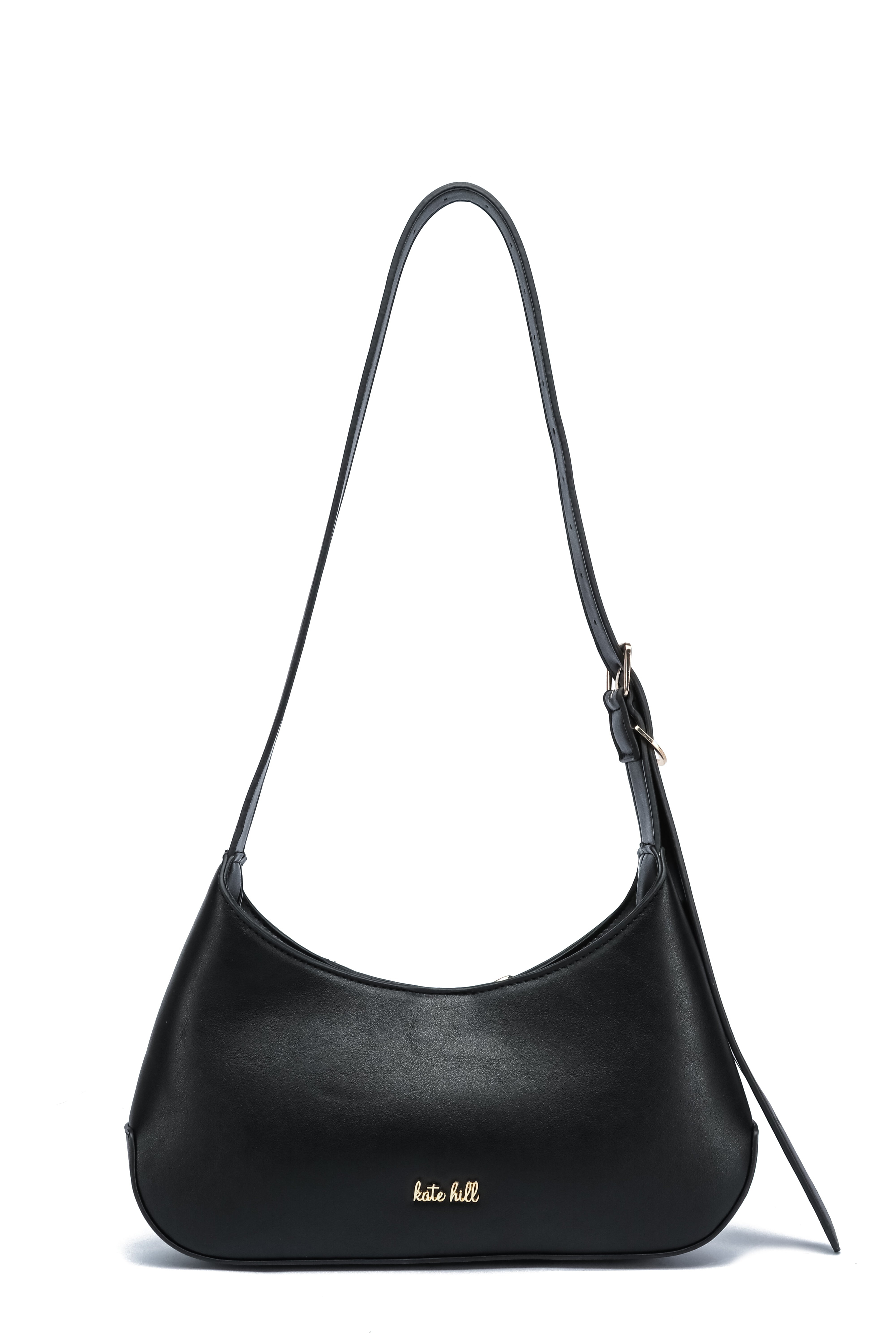 Kate Hill - KH2654 Cora Buckle shoulder ziptop - Black