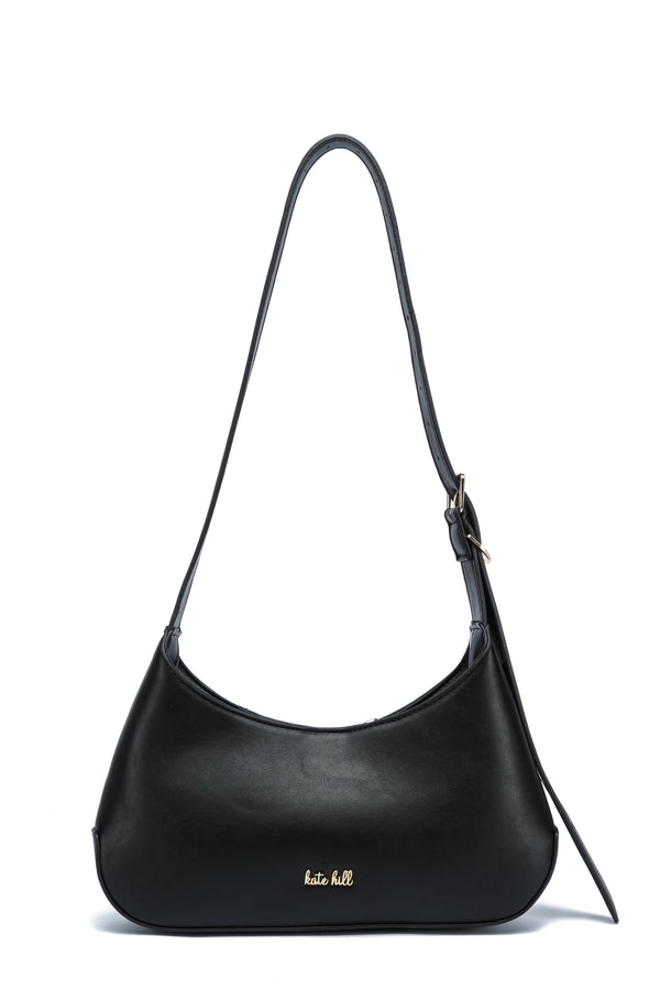 Kate Hill - KH2654 Cora Buckle Shoulder Ziptop - Black