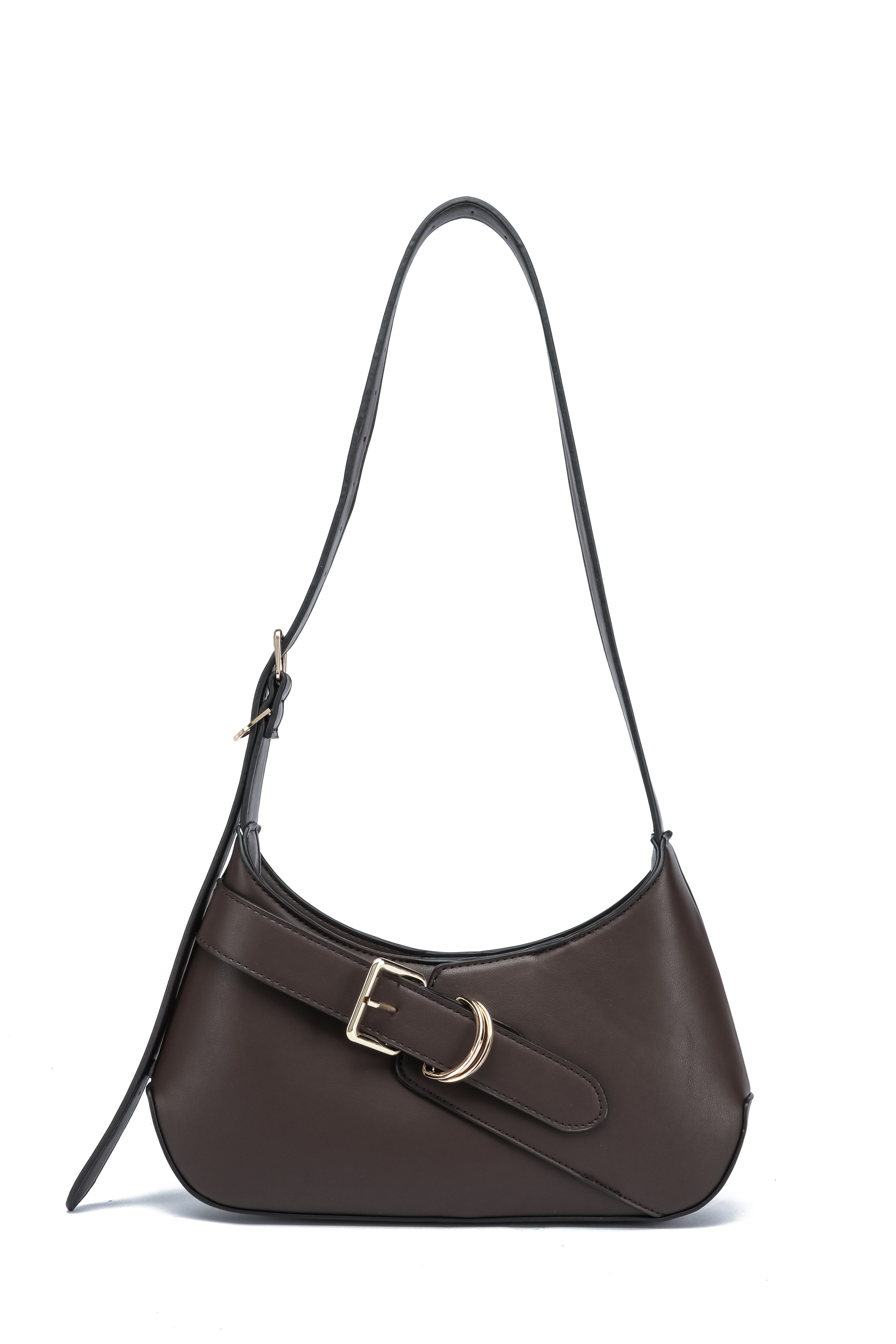 Kate Hill - KH2654 Cora Buckle shoulder ziptop - Chocolate