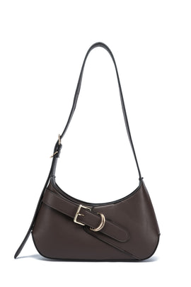 Kate Hill - KH2654 Cora Buckle shoulder ziptop - Chocolate