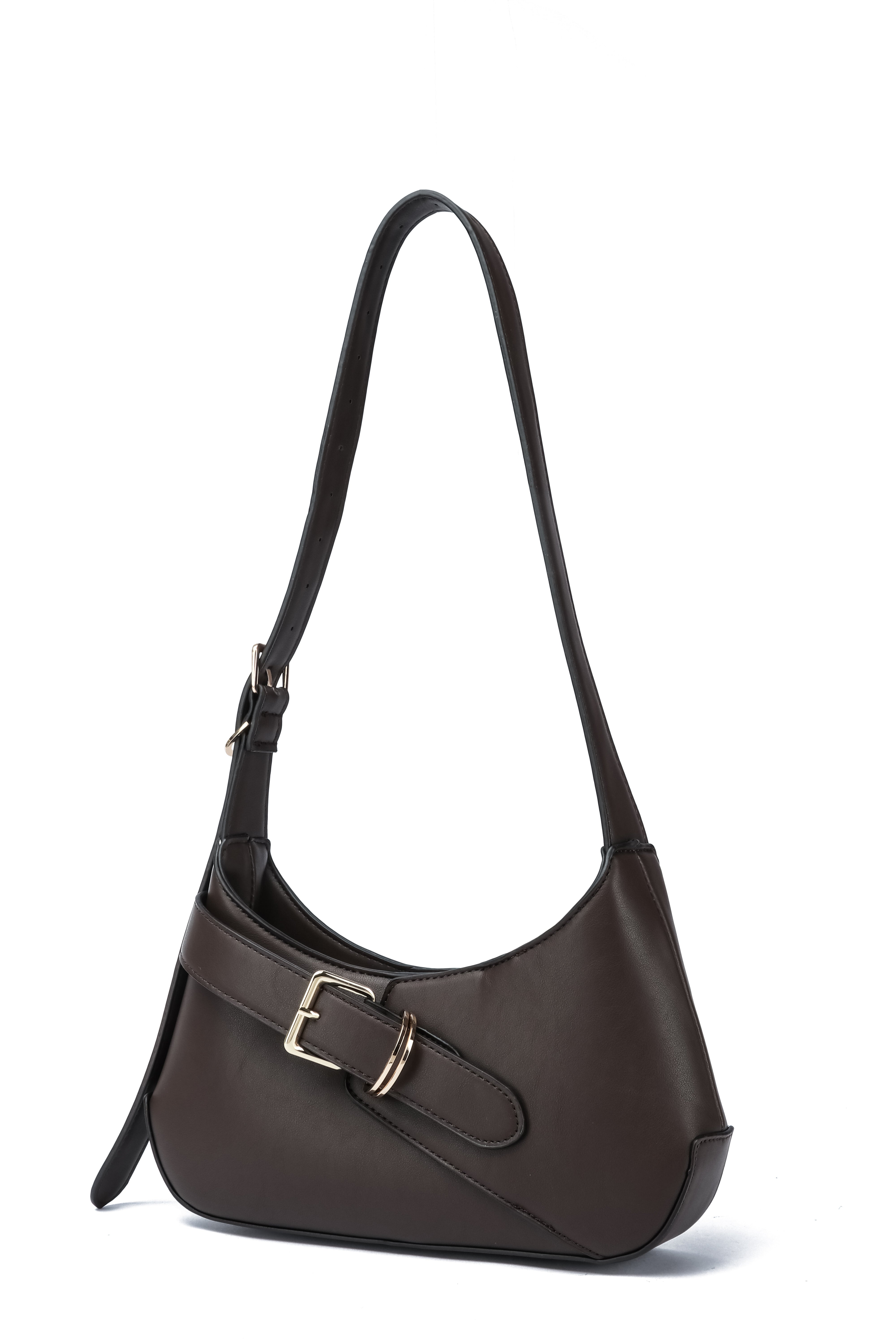 Kate Hill - KH2654 Cora Buckle shoulder ziptop - Chocolate