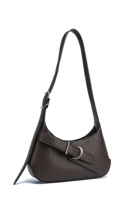 Kate Hill - KH2654 Cora Buckle shoulder ziptop - Chocolate - 0