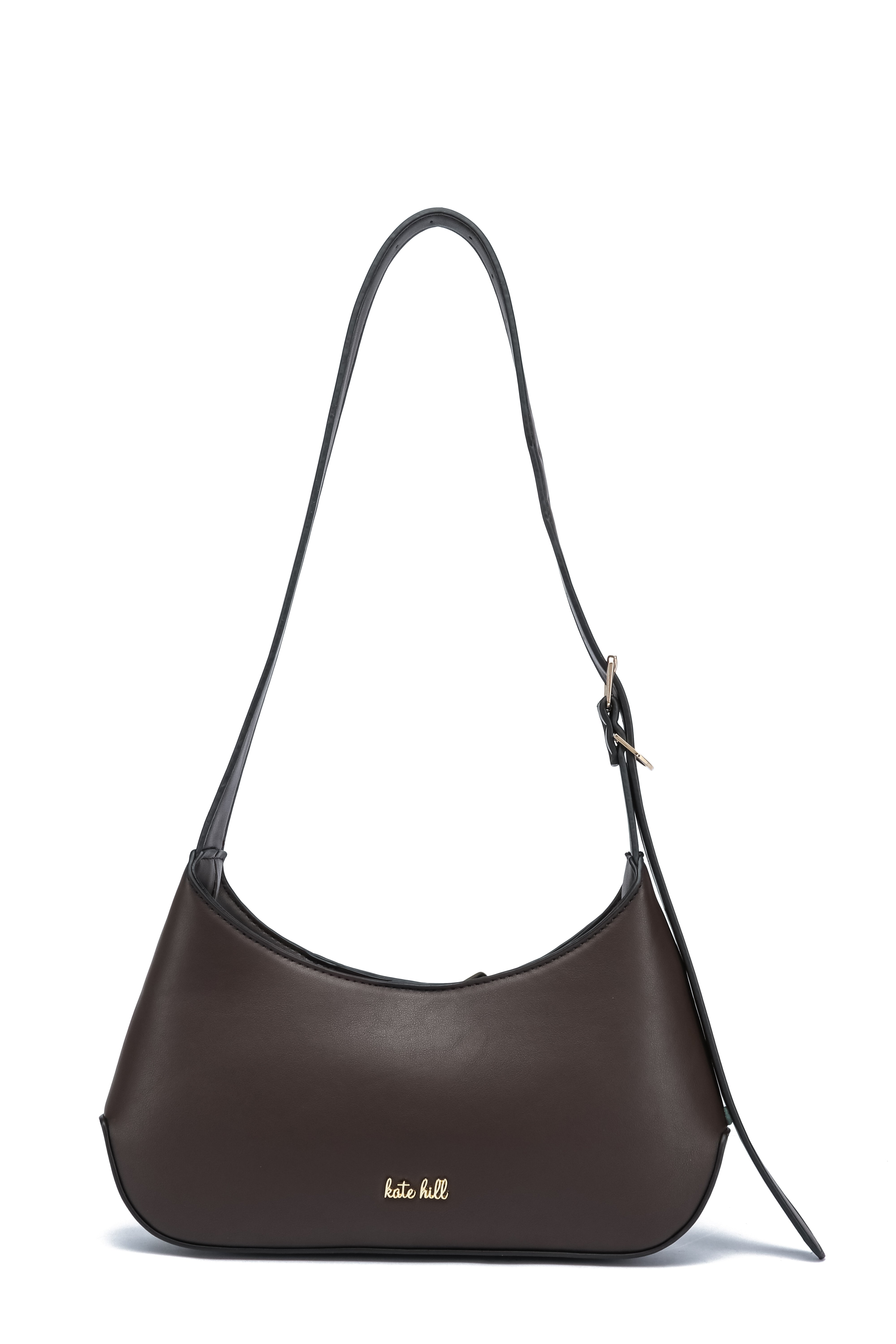 Kate Hill - KH2654 Cora Buckle shoulder ziptop - Chocolate
