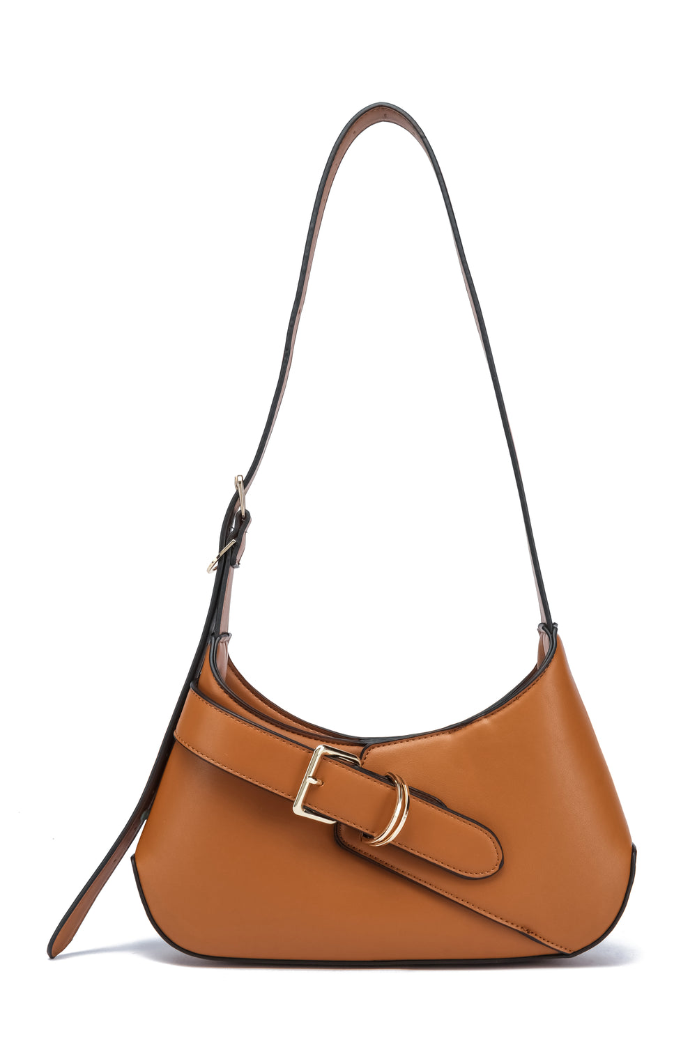Kate Hill - KH2654 Cora Buckle Shoulder Ziptop - Tan