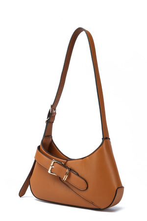 Kate Hill - KH2654 Cora Buckle Shoulder Ziptop - Tan