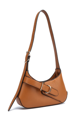 Kate Hill - KH2654 Cora Buckle shoulder ziptop - Tan - 0