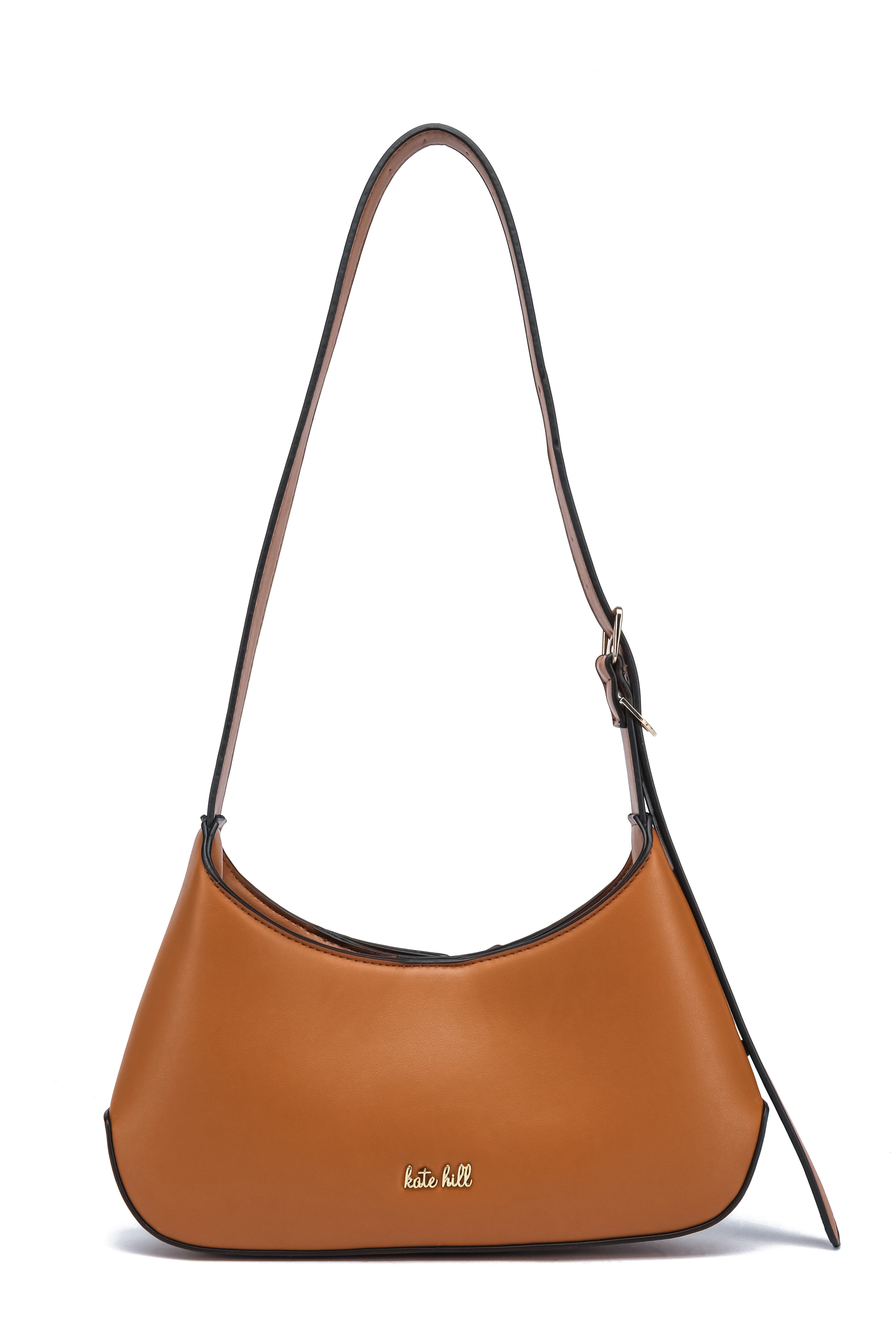 Kate Hill - KH2654 Cora Buckle shoulder ziptop - Tan