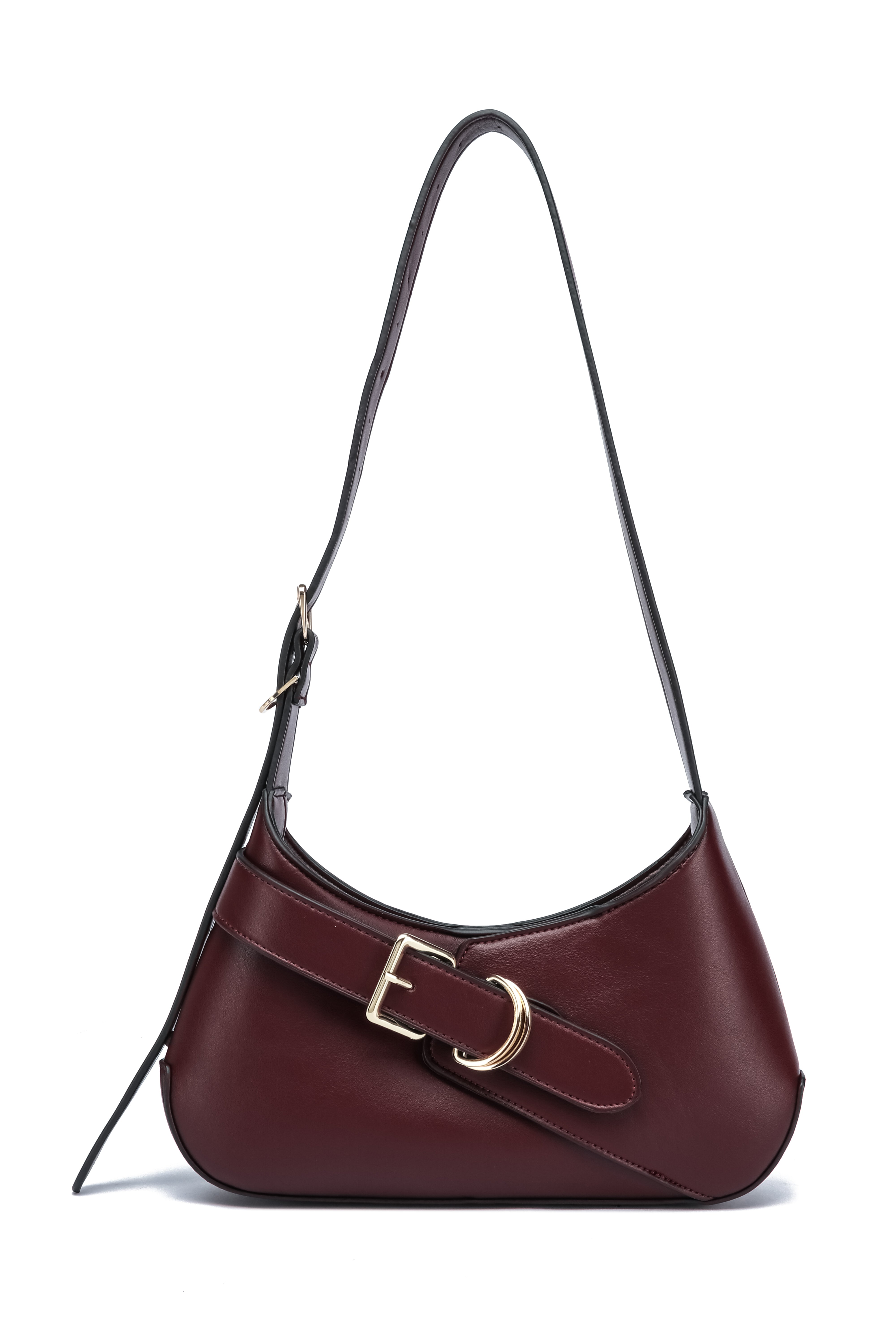 Kate Hill - KH2654 Cora Buckle shoulder ziptop - Plum