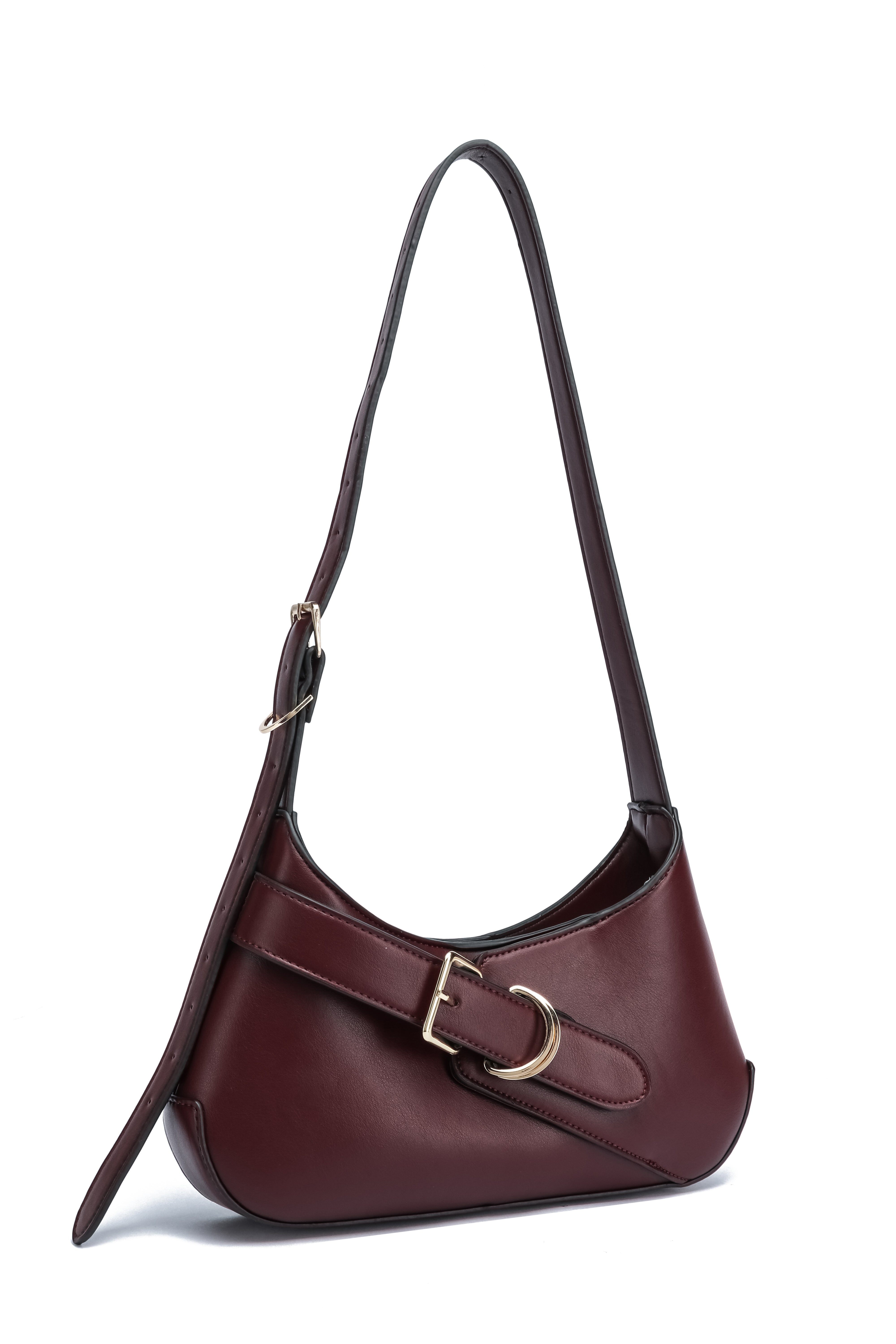 Kate Hill - KH2654 Cora Buckle shoulder ziptop - Plum