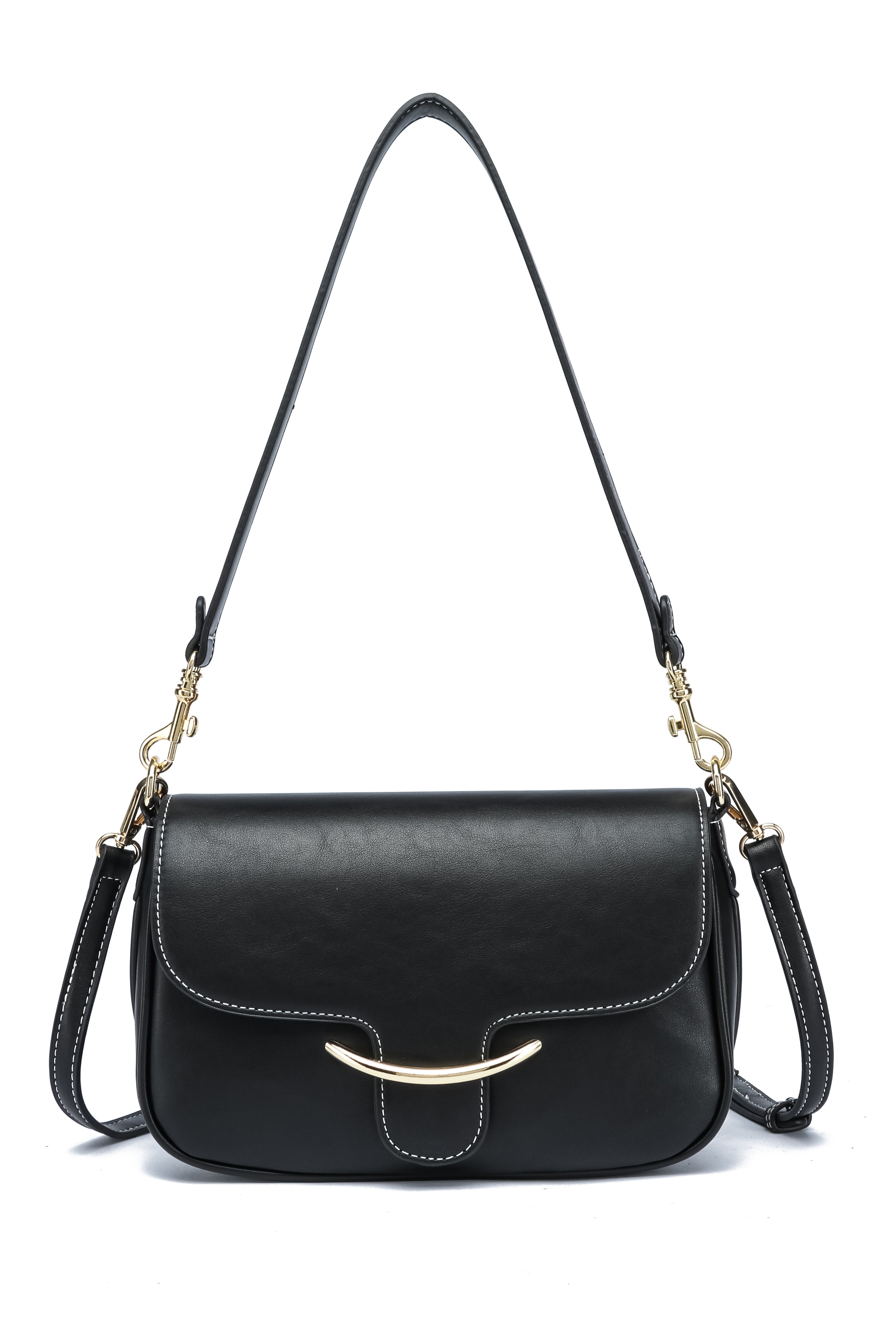 Kate Hill - KH2655 Cherry Flap adjustable shoulder strap - Black