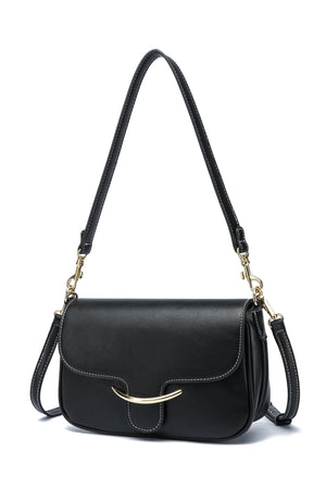 Kate Hill - KH2655 Cherry Flap Adjustable Shoulder Strap - Black