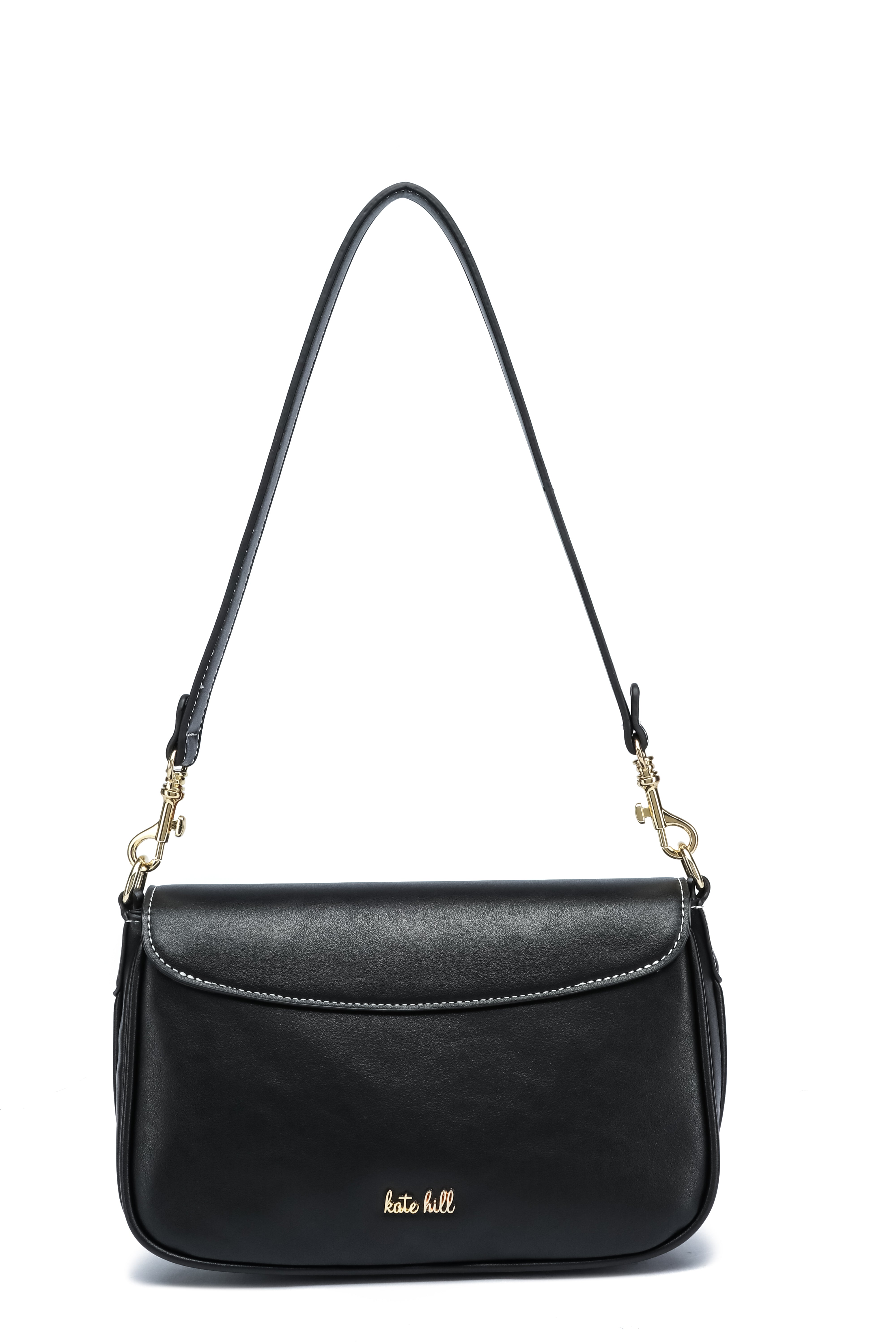 Kate Hill - KH2655 Cherry Flap adjustable shoulder strap - Black