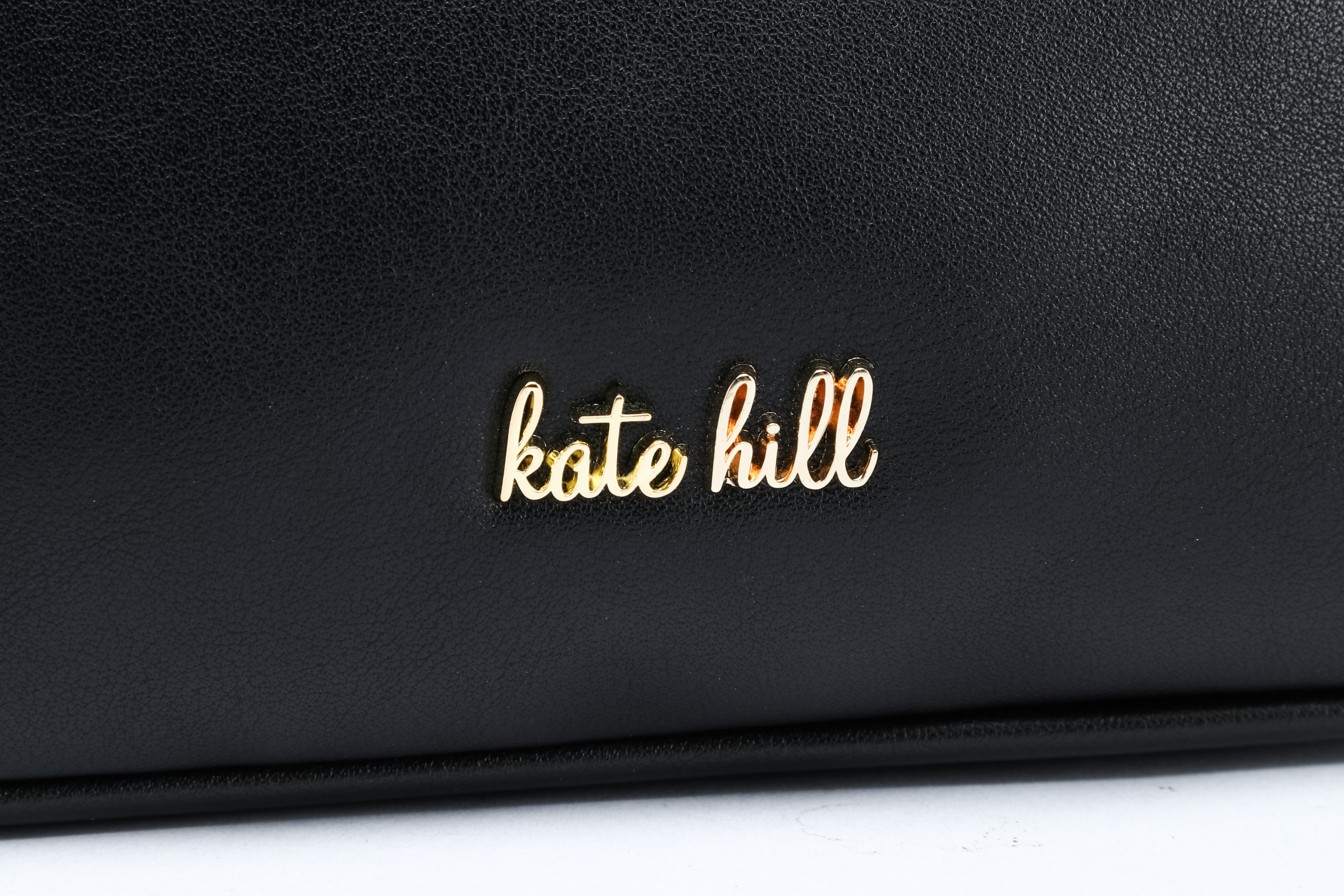 Kate Hill - KH2655 Cherry Flap adjustable shoulder strap - Black