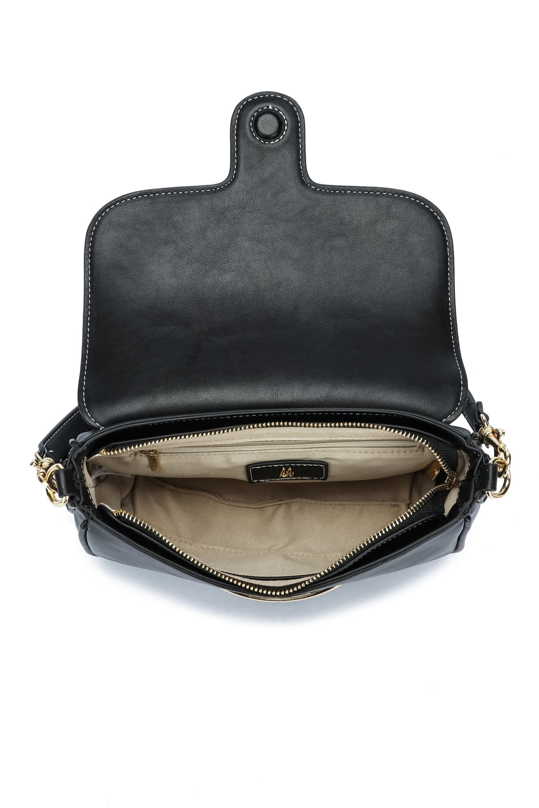 Kate Hill - KH2655 Cherry Flap Adjustable Shoulder Strap - Black