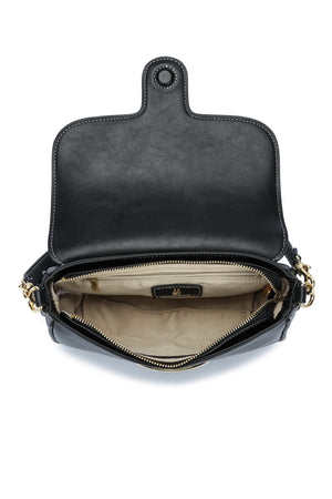 Kate Hill - KH2655 Cherry Flap Adjustable Shoulder Strap - Black