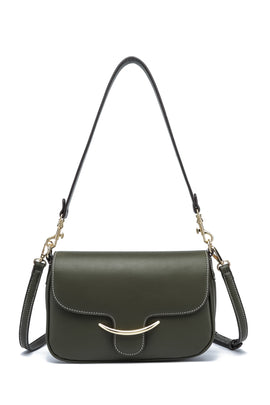 Kate Hill - KH2655 Cherry Flap adjustable shoulder strap - Olive