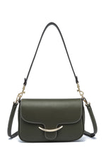 Kate Hill - KH2655 Cherry Flap adjustable shoulder strap - Olive