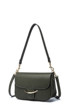 Kate Hill - KH2655 Cherry Flap adjustable shoulder strap - Olive