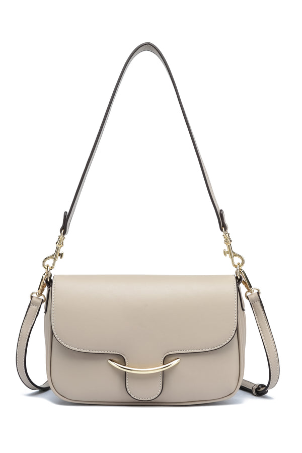 Kate Hill - KH2655 Cherry Flap Adjustable Shoulder Strap - Sand