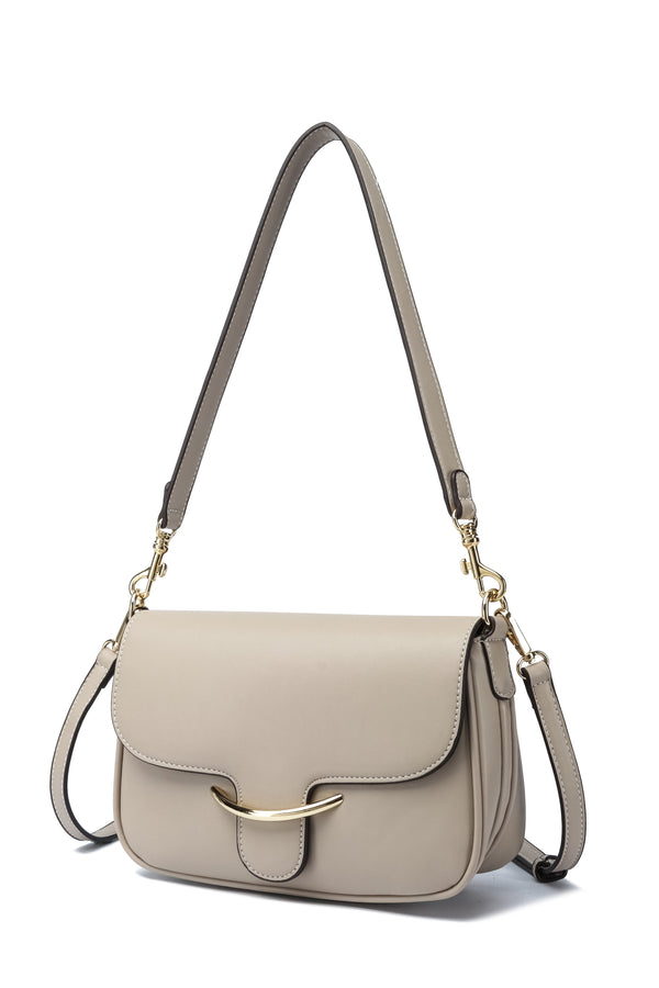 Kate Hill - KH2655 Cherry Flap Adjustable Shoulder Strap - Sand
