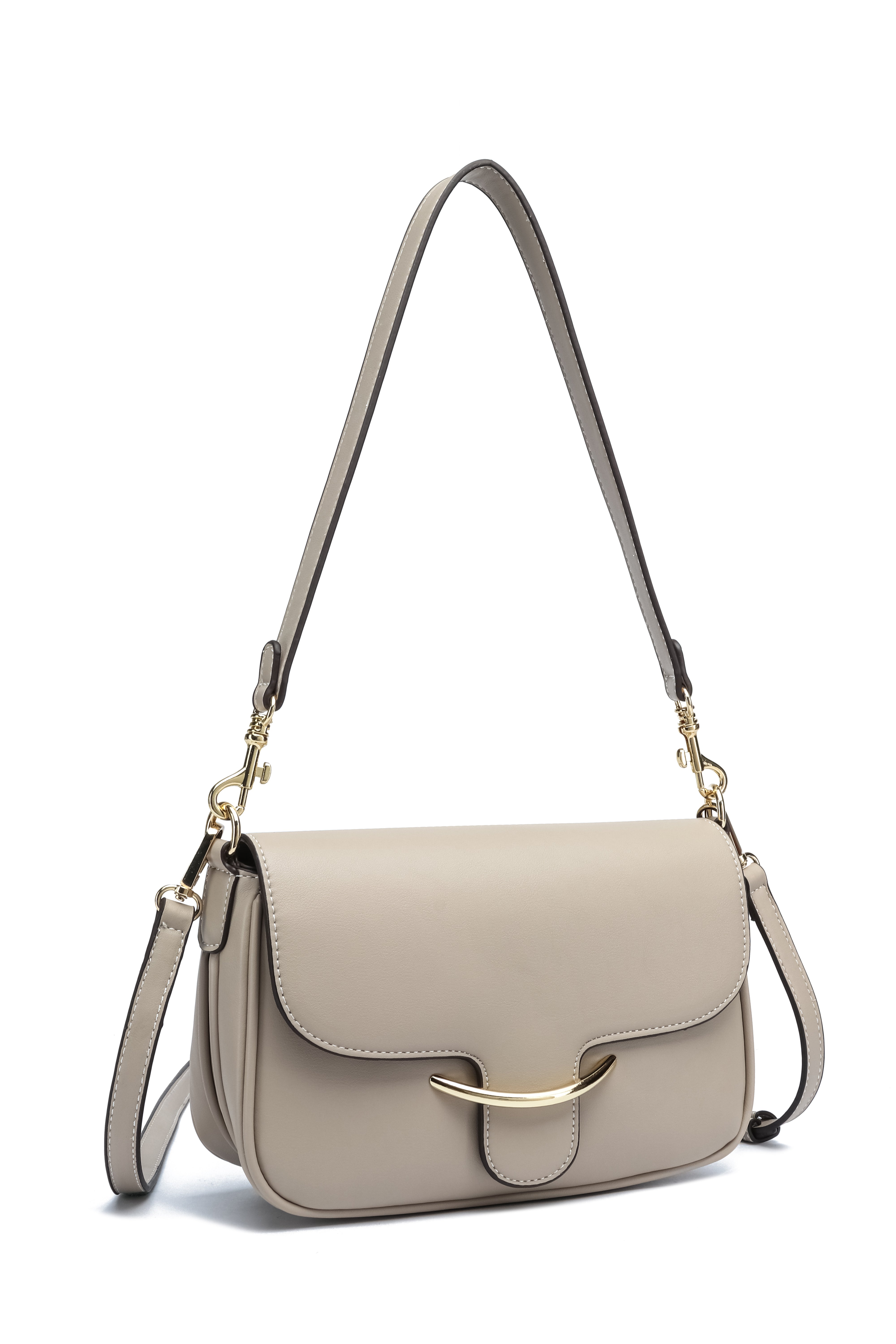 Kate Hill - KH2655 Cherry Flap adjustable shoulder strap - Sand