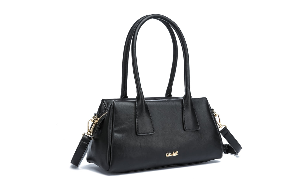 Kate Hill - KH2656 Clarissa Tote Handles and Strap - Black