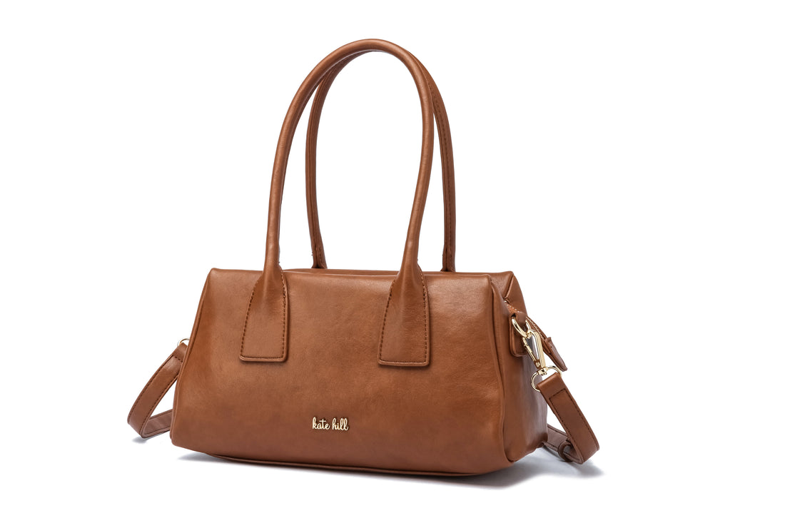Kate Hill - KH2656 Clarissa Tote Handles and Strap - Tan