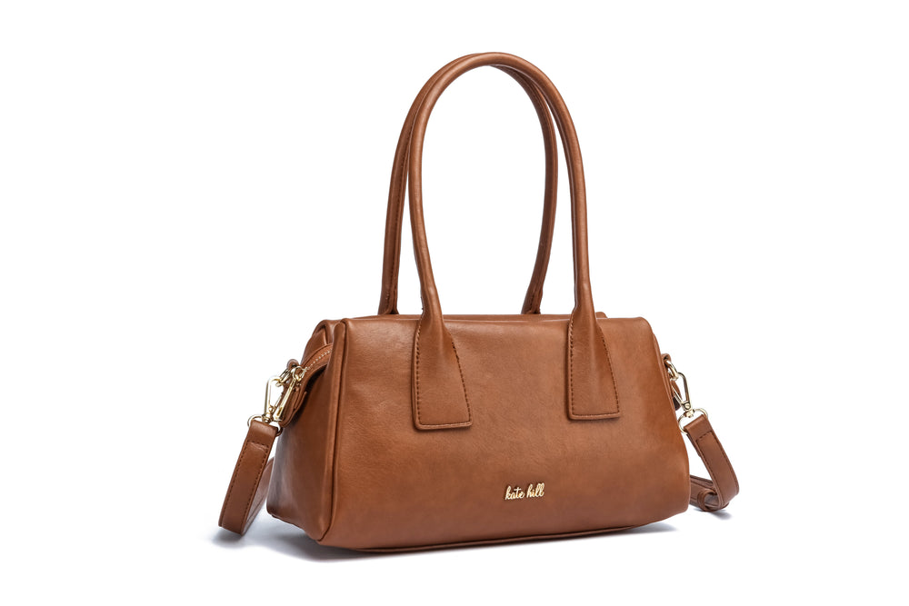 Kate Hill - KH2656 Clarissa Tote Handles and Strap - Tan