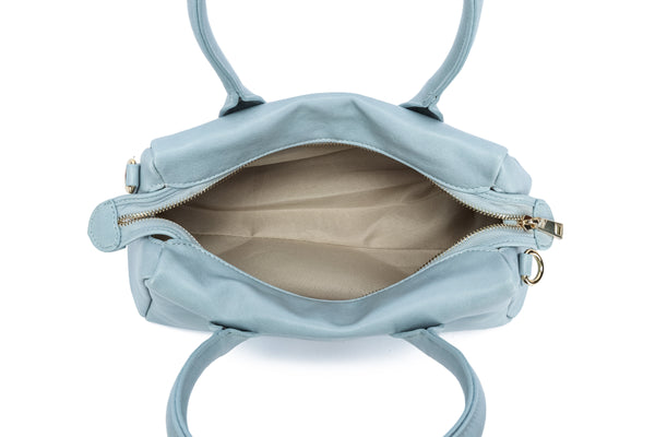 Kate Hill - KH2656 Clarissa Tote Handles and Strap - Sky Blue