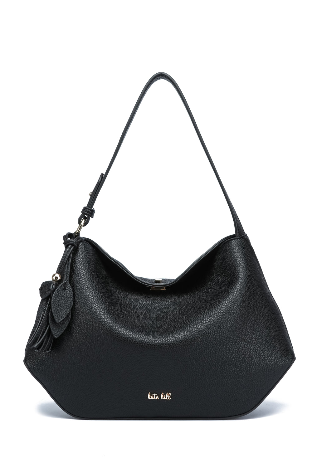 Kate Hill - KH2657 Crystal Tote Adjustable Strap - Black