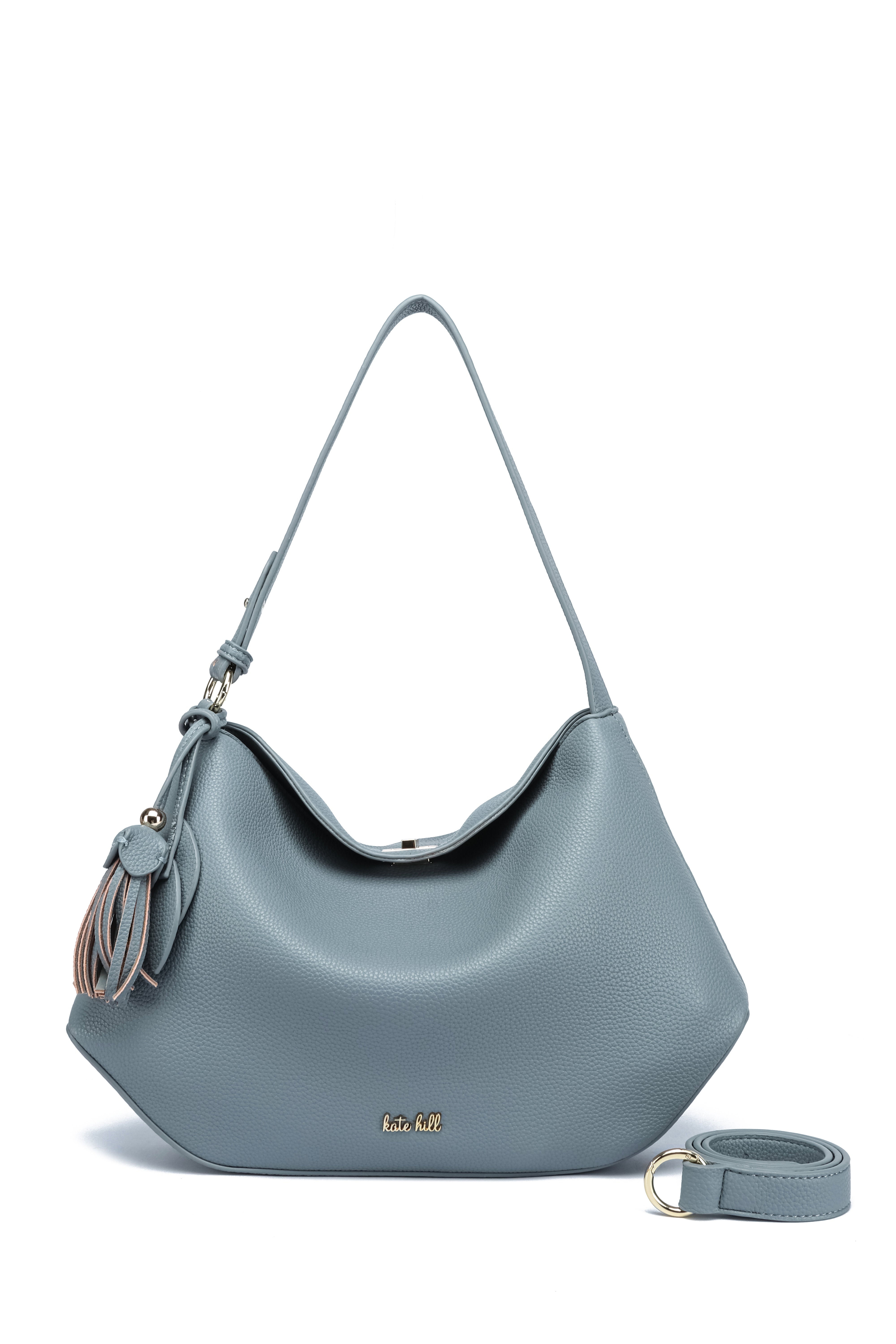 Kate Hill - KH2657 Crystal Tote adjustable strap - Sky Blue