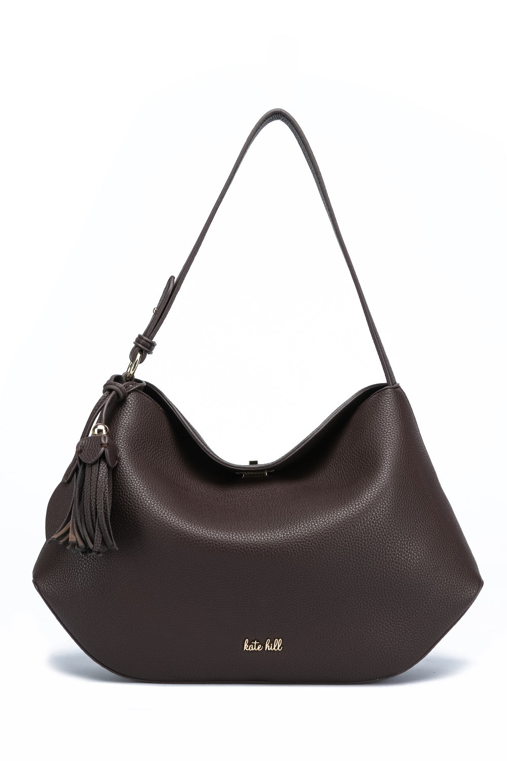 Kate Hill - KH2657 Crystal Tote Adjustable Strap - Chocolate
