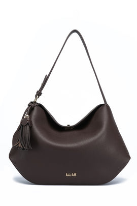 Kate Hill - KH2657 Crystal Tote adjustable strap - Chocolate