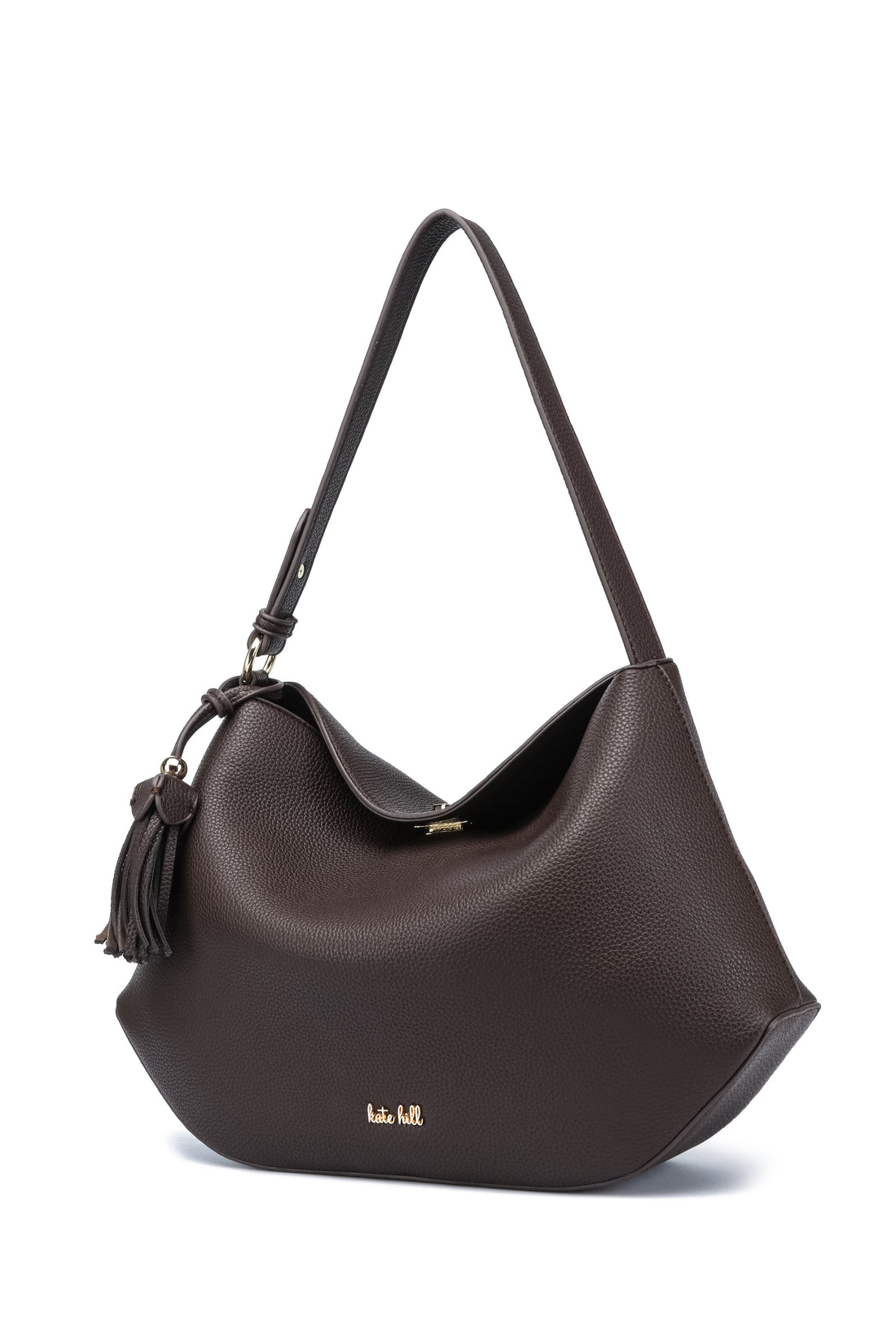 Kate Hill - KH2657 Crystal Tote Adjustable Strap - Chocolate