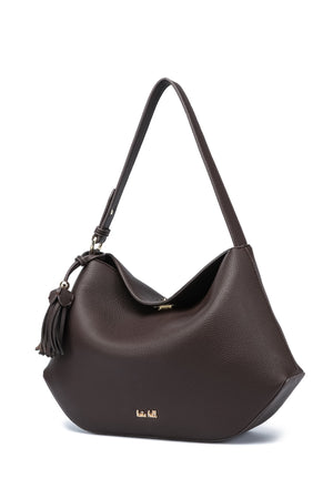 Kate Hill - KH2657 Crystal Tote Adjustable Strap - Chocolate