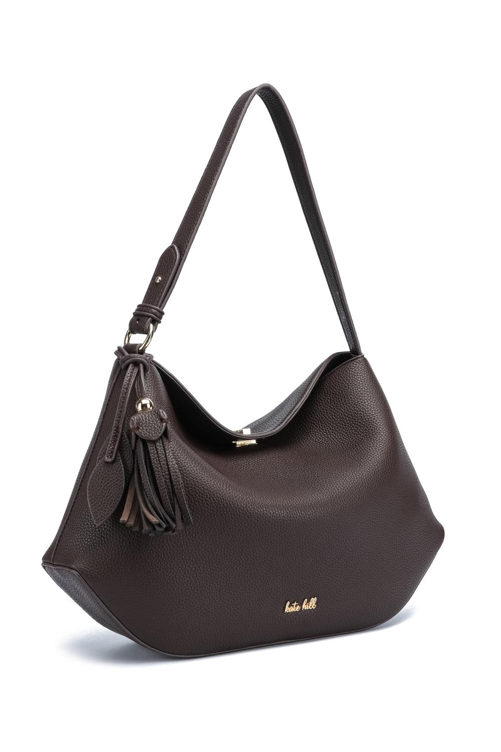 Kate Hill - KH2657 Crystal Tote Adjustable Strap - Chocolate