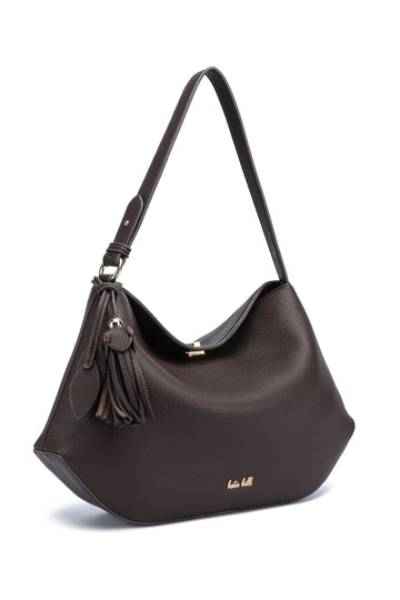 Kate Hill - KH2657 Crystal Tote adjustable strap - Chocolate - 0