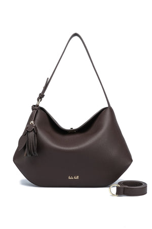 Kate Hill - KH2657 Crystal Tote Adjustable Strap - Chocolate