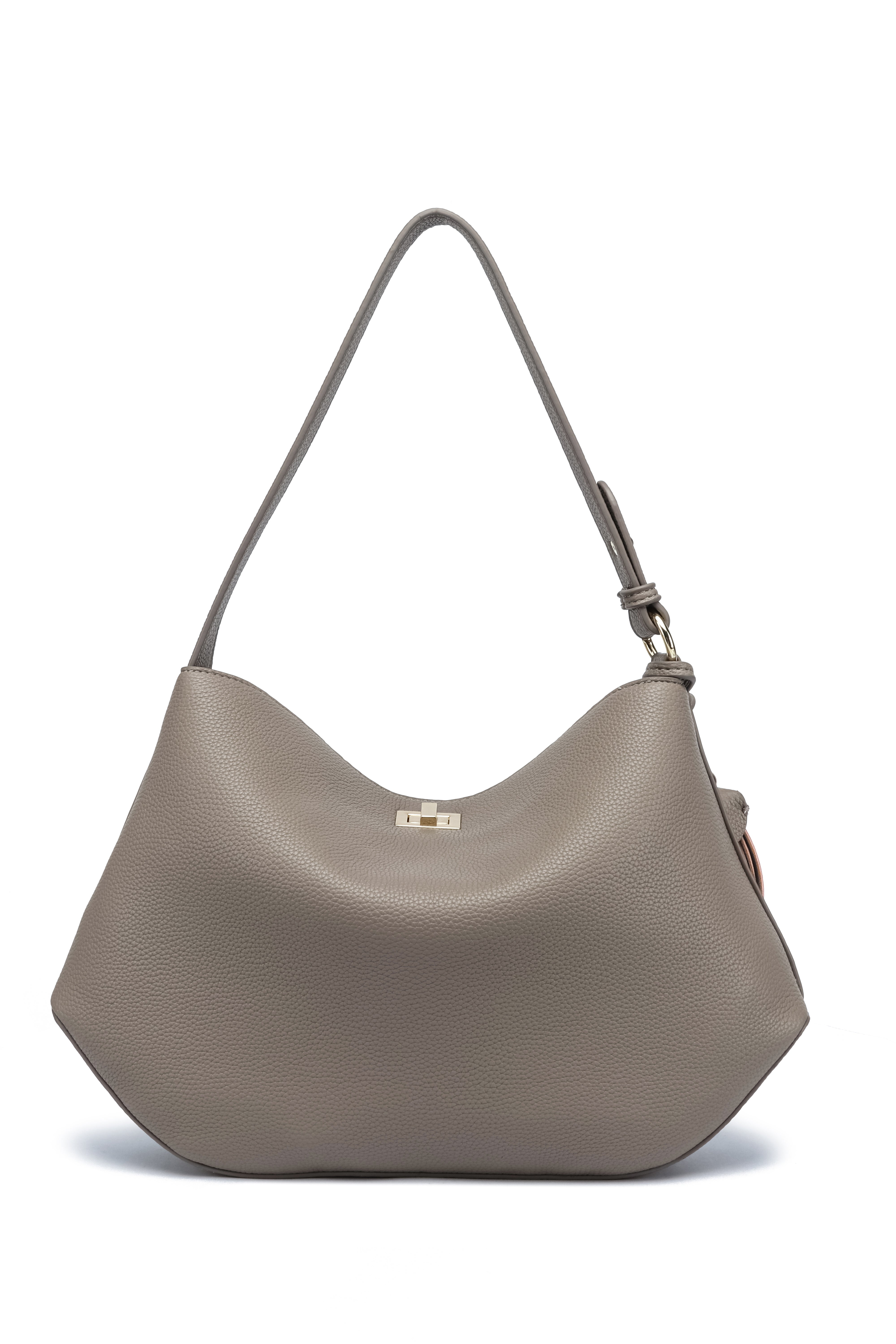Kate Hill - KH2657 Crystal Tote adjustable strap - Taupe