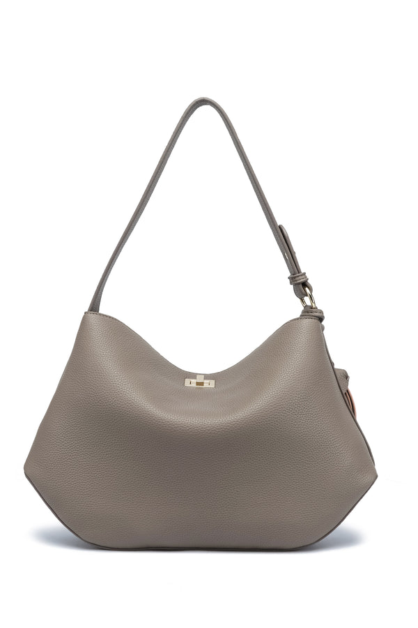 Kate Hill - KH2657 Crystal Tote Adjustable Strap - Taupe