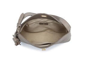Kate Hill - KH2657 Crystal Tote Adjustable Strap - Taupe